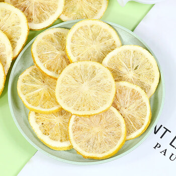 哺食旺烘干青柠檬片泡水喝冻干柠檬干水果茶干片500装饰干柠檬商用