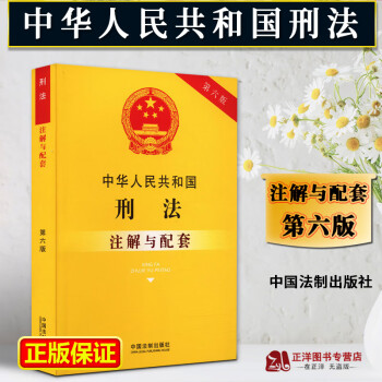 正版2023新书 中华人民共和国刑法注解与配套 第六版 中国法制出版社9787521637021