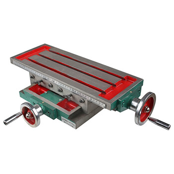 精密十字工作台铣床托板滑台多功能350/450/550/650台钻铣床平台 可