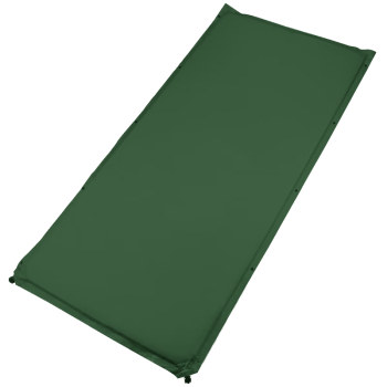 侣友自动充气垫单人加厚约1米宽户外防潮垫睡觉垫子露营垫办公室午休 军绿1米宽(4cm厚）
