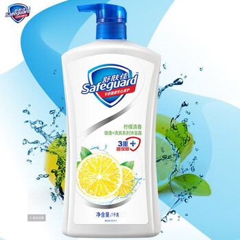 舒肤佳纯白清香滋润型沐浴露400ml小瓶旅行装男女通用柠檬清香1l