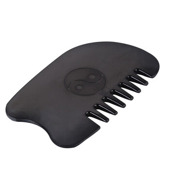 威阳水牛角威阳刮痧板刮痧片方三角t型刮痧梳子形面部头部按摩器中医