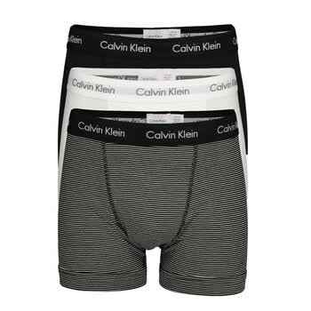 calvin klein ck男士平角内裤三条装 送男友礼物 0000u2662g 黑白条纹