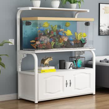 森森(sunsun)鱼缸架底架鱼缸底座底柜金属底架客厅小型简易欧式实木