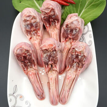 新鲜鸭下巴生鲜鸭头冷冻带舌鸭舌鸭下颚鸭货卤货食材麻辣零食批发