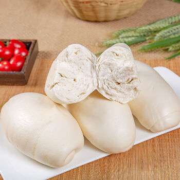 山东手工杠子馒头老面大饽饽早餐包子方便面食不加糖原味馍馍 手工