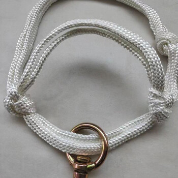 牛龙头套大牛龙头小牛龙头可调节牛龙头纯手工编织牛笼嘴 红色四股编