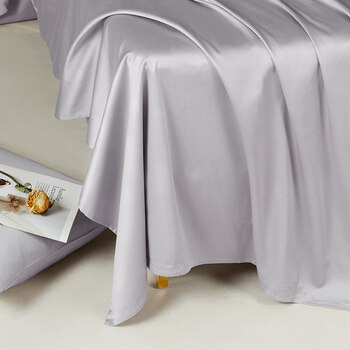 烟灰紫(四季贡缎,丝滑裸睡) 床单单件:160x230cm【适用于1