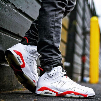 莆田鞋air 6高帮篮球鞋胭脂学生鞋 aj6樱木花道 45