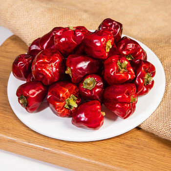 宏林灯笼椒干辣椒商用500g正宗四川大红微辣特香香而不辣火锅餐饮批发