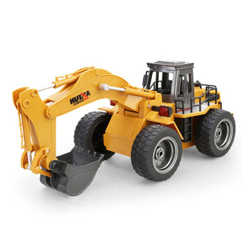 玩具礼物可充电钩小勾机挖挖机合金版6通道轮式挖掘机530爽玩适用2