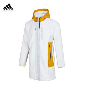 阿迪达斯（adidas）外套男装冬新款运动休闲保暖舒适防风中长款羊羔绒夹克H39286 H39286 L