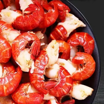 雨林食味潜江特大小龙虾尾新鲜龙虾尾无冰衣小龙虾半成品商用整箱 二