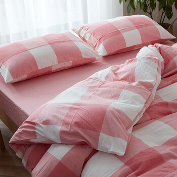 62.1米1.8被罩 单独2.3一2单人6五5 粉红大格 1.5x2.0被套单件