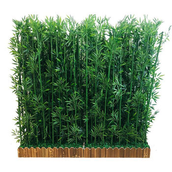 【精选现发】仿真竹子室内装饰屏风隔断酒店商场造景背景墙工程围挡
