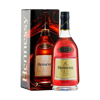 轩尼诗vsop洋酒hennessy干邑白兰地700ml/1l礼盒瓶装法国 700ml