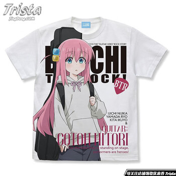 孤独摇滚周边衣服后藤一里喜多郁代山田凉痛衣夏装动漫短袖t恤01后藤