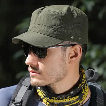 欧瑾短帽檐男帽时尚男士帽子冒了单帽短舌潮牌春秋平顶新款夏青年户外