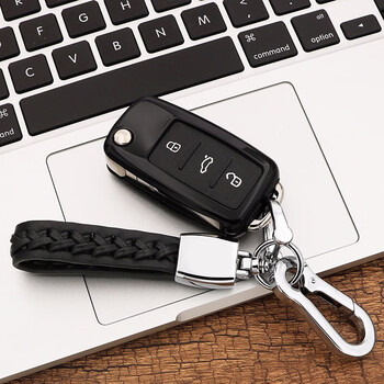 迪彦大众钥匙套新速腾朗逸捷达宝来polo途观钥匙包保护壳改a款黑色