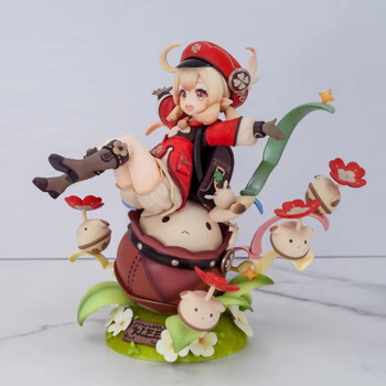 手办胡桃可莉雷电将军派蒙刻晴七七钟离游戏模型摆件彩盒超大吸塑火花