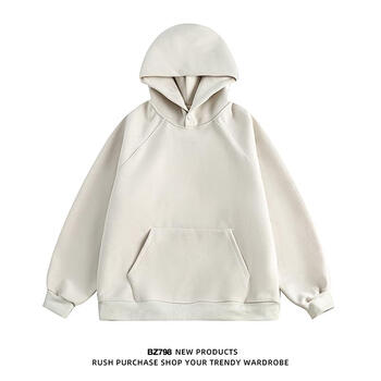 普思迈斯梦暴躁程程男女秋冬色重磅620g国潮高街连帽卫衣情侣净版帽