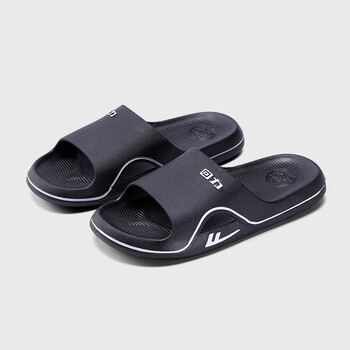 回力拖鞋男防水防滑软底春夏户外耐磨透气厚底新款浴室凉拖 黑色 39标