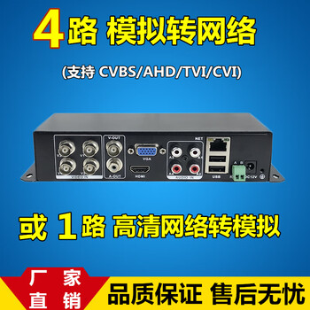xeruio英码模拟摄像头转网络转换器bnc同转数字信号监控编