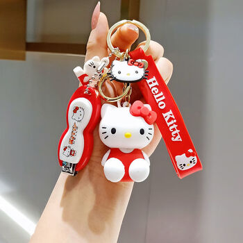 钥匙扣hello kitty猫钥匙扣女可爱创意情侣书包挂饰汽车钥匙链挂件