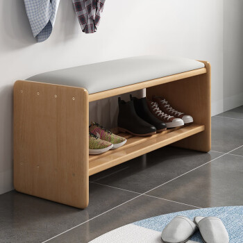 60cm原木色换鞋凳 - m857#【图片 价格 品牌 报价】-京东