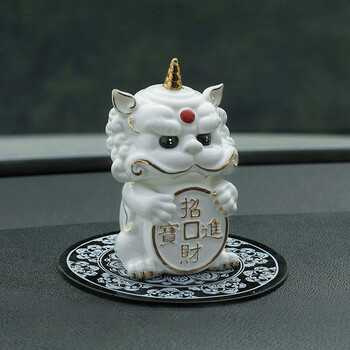 招财貔貅创意车载保平安男女中控台车内装饰品 貔貅摆件(招财进宝)