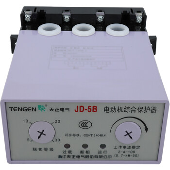 天正jd-5b電動機電機綜合保護器380v過載斷相缺相保護220v 380v