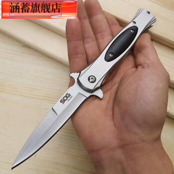 菊田水果刀折叠刀折刀户外刀具防身冷小刀野外生存白色60以上9cm11cm