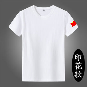 zbrt带印有中国字样的衣服短袖t恤旗爱国男t军事风服装国服夏季半袖