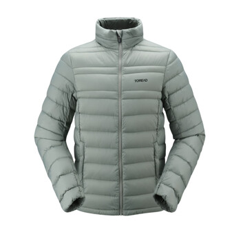 探路者男式超轻羽绒服taddak91217 灰绿 xl