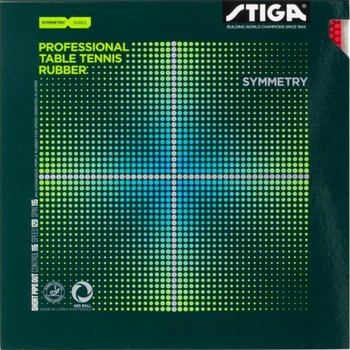 STIGA斯帝卡进口套胶正胶套胶Symmetry Series短颗粒生胶胶皮对称系列对称颗粒胶 黑色 2.1MM