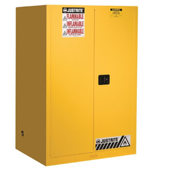 杰斯瑞特（JUSTRITE）8990001 90加仑黄色安全柜（手动门）