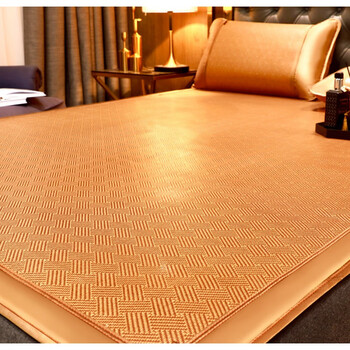 黄古林凉席藤席冰丝双面冬夏两用床笠学生宿舍单人席子可折叠藤席定制