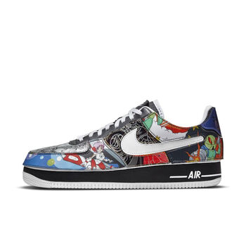 耐克(nike)air force 1 af1空军一号 二次元 可拆卸魔术贴dm5441-001