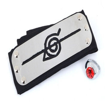 b款-叛忍者-宇智波鼬 戒指 红色布料