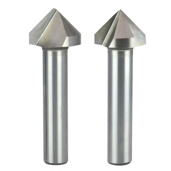 phylina白钢倒角刀三人单刃90度直柄全磨高速钢倒角刀修边铣刀682030