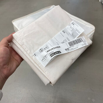 hywlkjikea宜家布瓦拉储物袋防尘收纳袋床底被子衣物存放换季收纳带拉