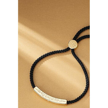 初享(chuxiang)泰国佛牌阿赞佑小金条镀金情侣手链男女潮编织红绳手绳