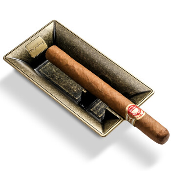 茄龙（CIGARLOONG）古巴雪茄烟灰缸 茄龙创意金属雪茄烟灰缸 时尚精品摆件雪茄专用烟缸 古铜色