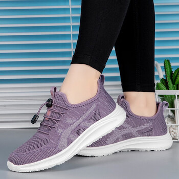足力健老人女鞋春夏透气网面40防滑软底妈妈鞋50岁中老年人健步鞋