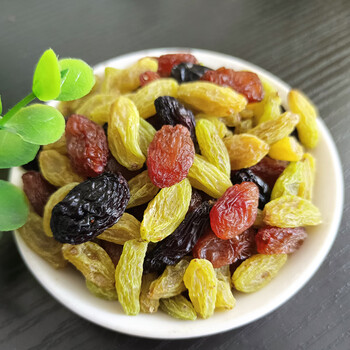 朗小贝葡萄干新疆精选商用烘焙优质三色萄葡干黑加仑绿色办公室零食休