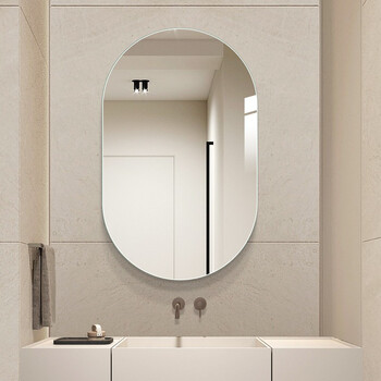 五福星壁挂无框浴室镜跑道形异形卫生间镜子挂墙式卫浴镜洗手台化妆