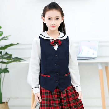 创童(chuangtong)深圳小学生礼服秋冬装校服套装毛衣外套西裤加内衬冬