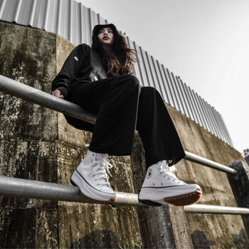 匡威（Converse）女鞋2024夏新款Run Star Hike高帮运动休闲厚底增高帆布鞋166799C 166799C 35