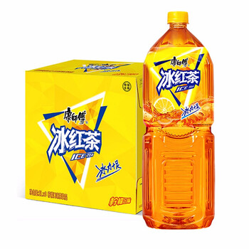 康师傅冰红茶 柠檬红茶饮料 2l*6瓶 聚餐整箱装 新日期 装 新日期