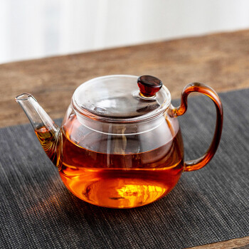 雅集玻璃茶壶耐高温泡茶烧水壶家用玻璃水壶花茶壶